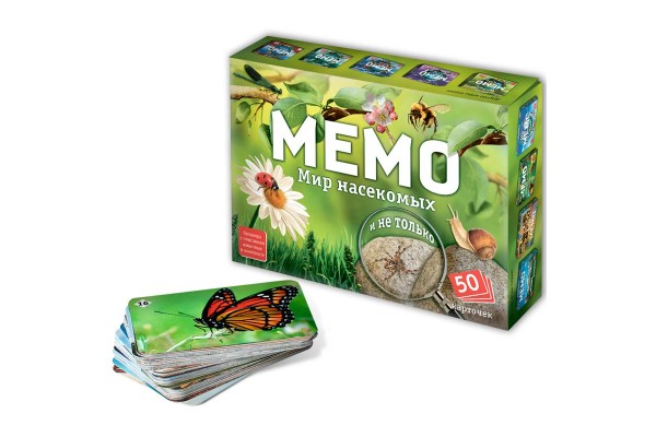 Настольная игра Мемо. Мир насекомых и не только