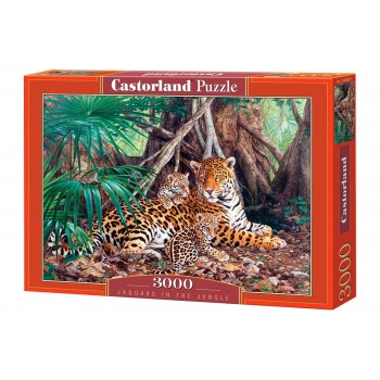 Пазл Castorland Ягуары в джунглях, 3000 деталей